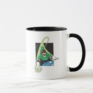 Taza Linterna verde en el espacio