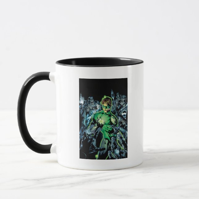 Taza Linterna verde rodeada - Color (Izquierda)