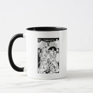 Taza Linterna verde vs linterna verde, negro y blanco