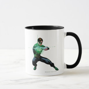 Taza Linterna verde y anillo que brilla intensamente