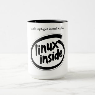 Taza Linux dentro - Sudo Coffee Mug