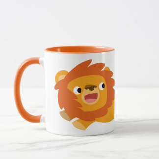 Taza Lion Mug, Personalizado de Cute Rushing