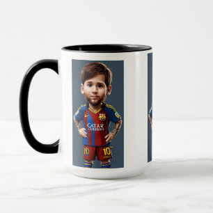 Taza Lionel Messi lindo bebé personalizado mugre realis