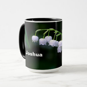 Taza Lirio blanco bonito de la foto floral del valle