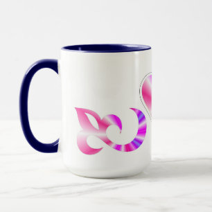 Taza Lirio cardíaco arcoiris y mariposa