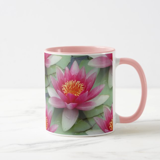 Taza Lirio de agua de Lotus rosa (Derecha)