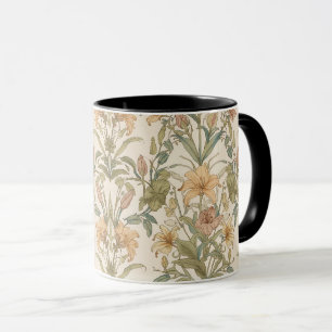 Taza Lirio dorado vintage pre-rafaelita de William Morr