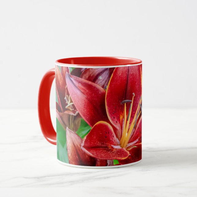 Taza Lirio Stargazer canadiense - Prosperidad y abundan (Anverso izquierdo)