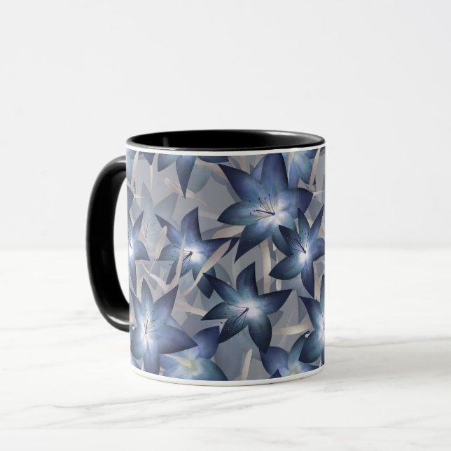 Taza Lirios azules (Anverso izquierdo)