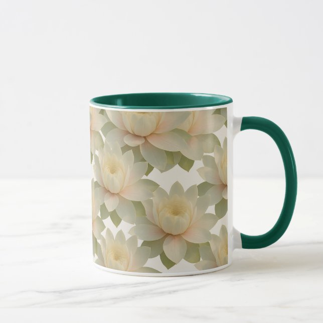 Taza Lirios de agua hermosos (Derecha)