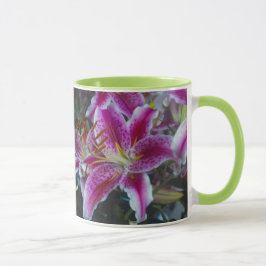 Taza Lirios rosa y magenta del Stargazer