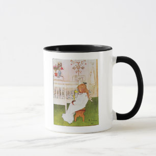Taza Lisbeth con un tulipán amarillo