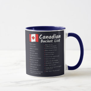 Taza Lista de Bucket de Canadá