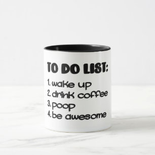 Taza Lista divertida de tareas pendientes