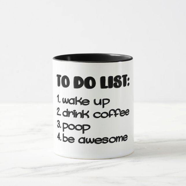 Taza Lista divertida de tareas pendientes (Centro)