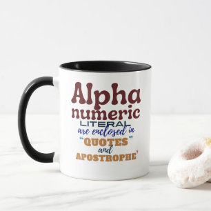 Taza Literal Alfanumérico en Programación Cobol