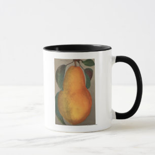 Taza Litografía de Chromo de la fruta de la pera de