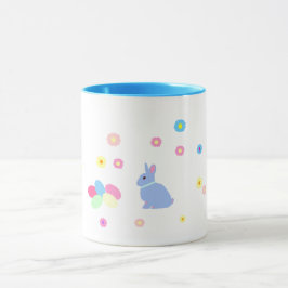 Taza Little Blue Bunny Rabbit Kids Easter Mug