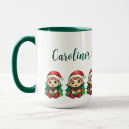 Taza Little Boy Elf Xmas Magic Personalizado