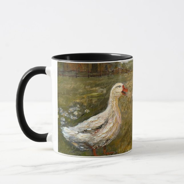 Taza Little Chat: Whimsical Christmas Farm Animal (Izquierda)