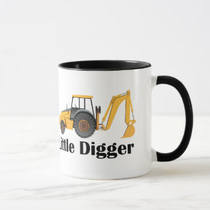 Taza Little Digger - Black 11 oz Ringer Mug 