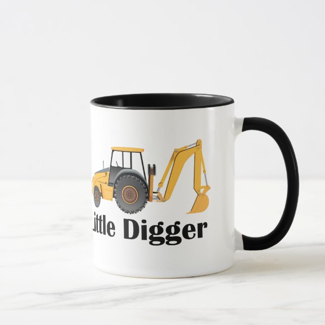 Taza Little Digger - Black 11 oz Ringer Mug  (Derecha)