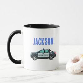 Taza Little Officer Police Birthday | Personalized 