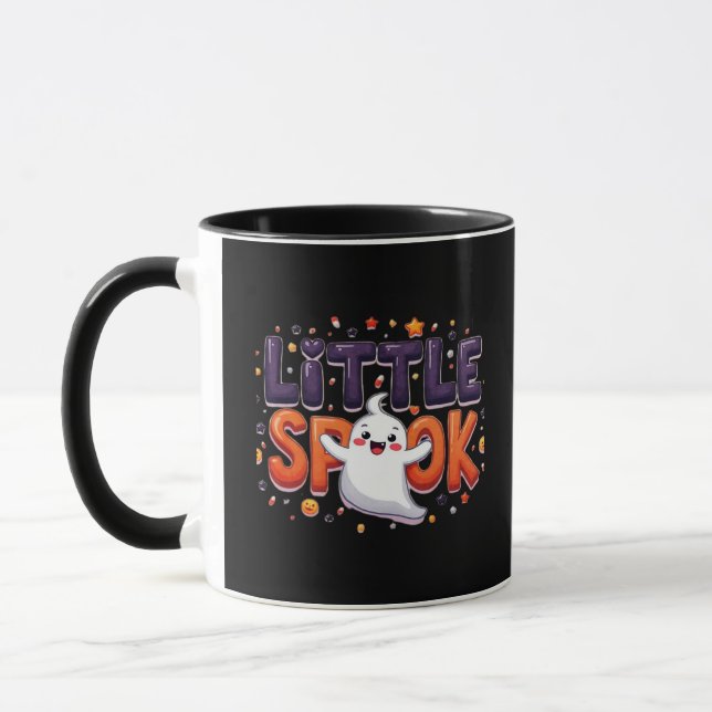 Taza Little Spook Cute Halloween Estilo Creativo (Izquierda)