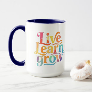 Taza Live Learn Grow