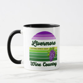 Taza Livermore Wine Country Purple Green Stripes Grapes