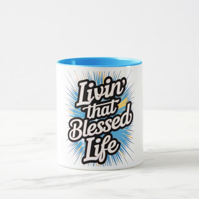 Taza Livin' That Blessed Life Combo Mug (Centro)