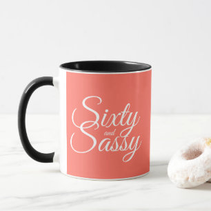 Taza Living Coral 60 y Sassy 60 cumpleaños