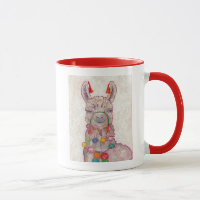 Taza Llama a festival de acuarela (Derecha)