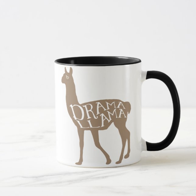 Taza Llama dramática (Derecha)