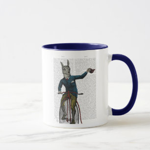 Taza Llama en bicicleta