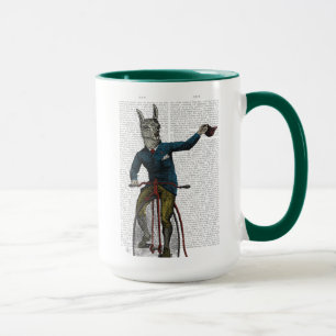Taza Llama en bicicleta