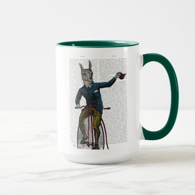 Taza Llama en bicicleta (Derecha)