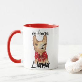 Taza Llama llamada a una llamada no dramática