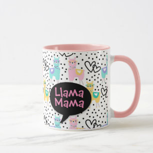 Taza Llama Mamá, Mug, el día de la madre, regalo