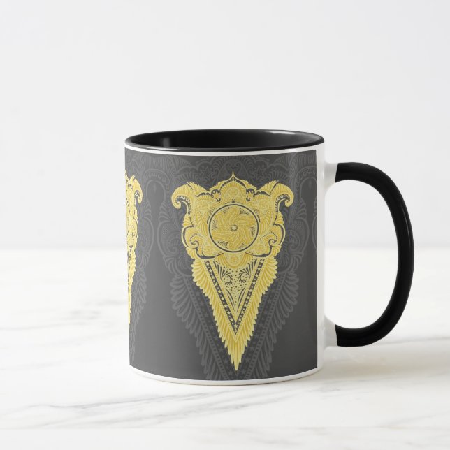 Taza Llama Ornamental Dorada (Derecha)