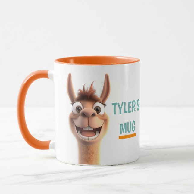 Taza Llama personalizada con nombre (Izquierda)