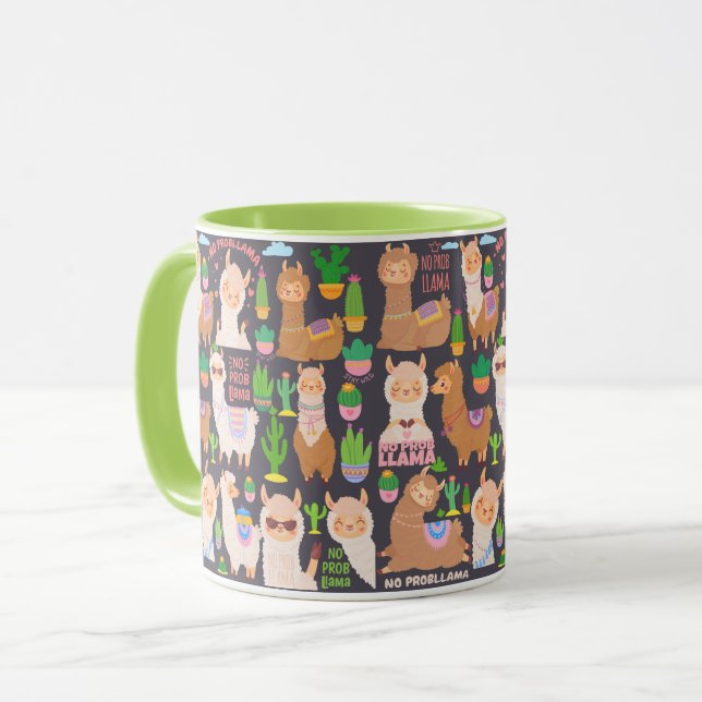 Taza Llamas (Anverso izquierdo)