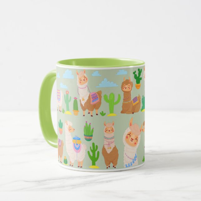 Taza Llamas (Anverso izquierdo)