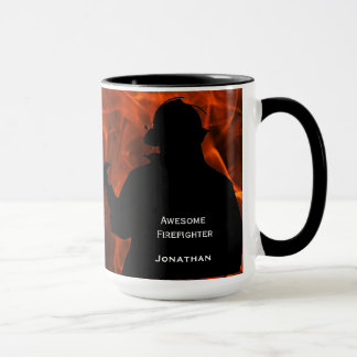 Taza Llamas de bomberos personalizadas