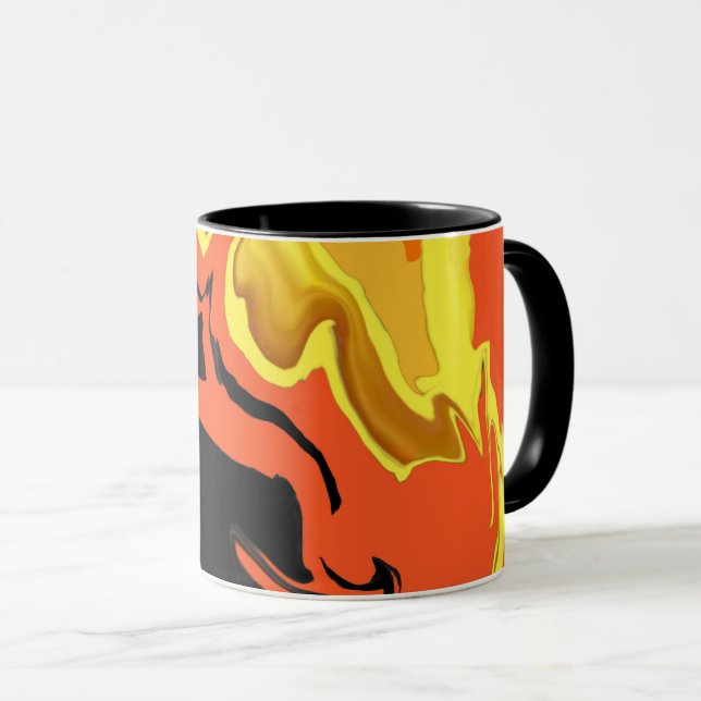 Taza Llamas de noche (Anverso derecho)