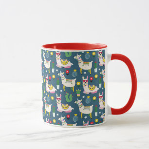Taza Llamas en modelo de las gafas de sol