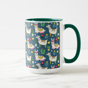 Taza Llamas en modelo de las gafas de sol