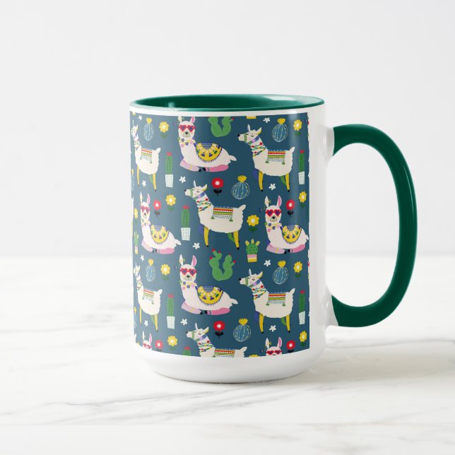 Taza Llamas en modelo de las gafas de sol (Derecha)