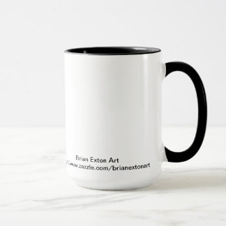 Taza Llamas gemelas elevándose al cielo
