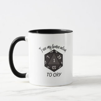 Taza Llanto de acción de bonificación